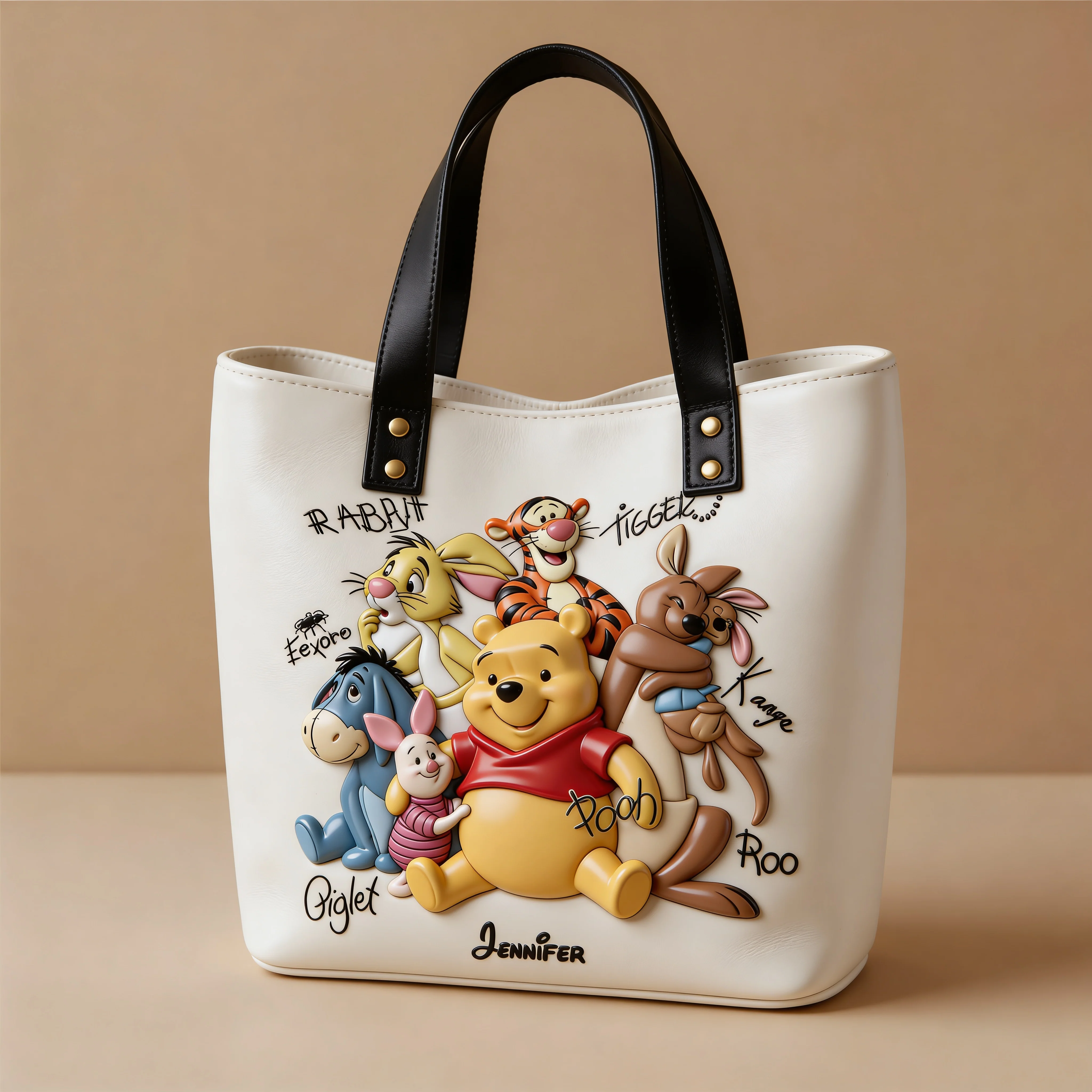 DSNY Honey Bear With Friends - Personalized Tote Bag - Gift For Movie Fans
