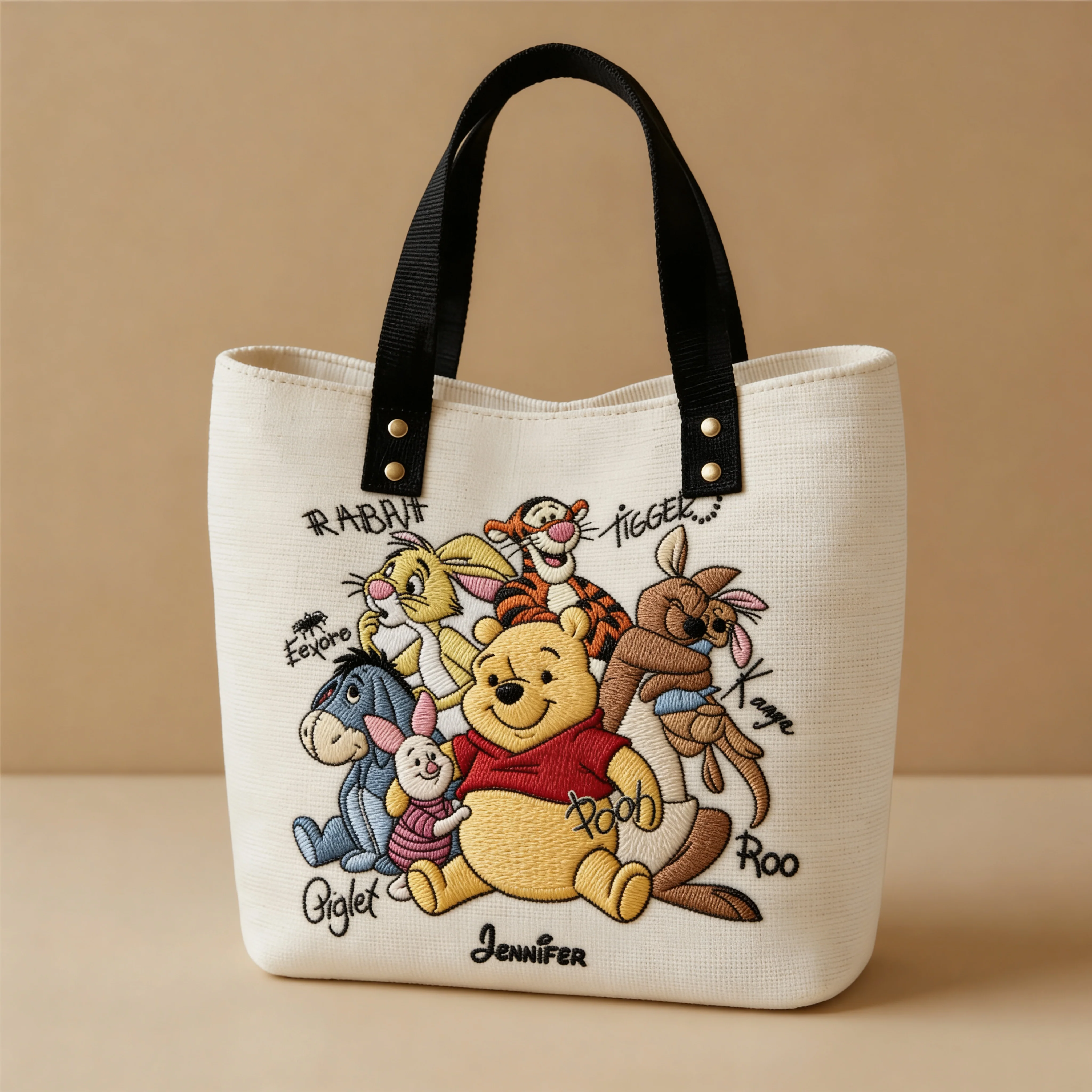 DSNY Honey Bear With Friends - Personalized Tote Bag - Gift For Movie Fans - Image 2