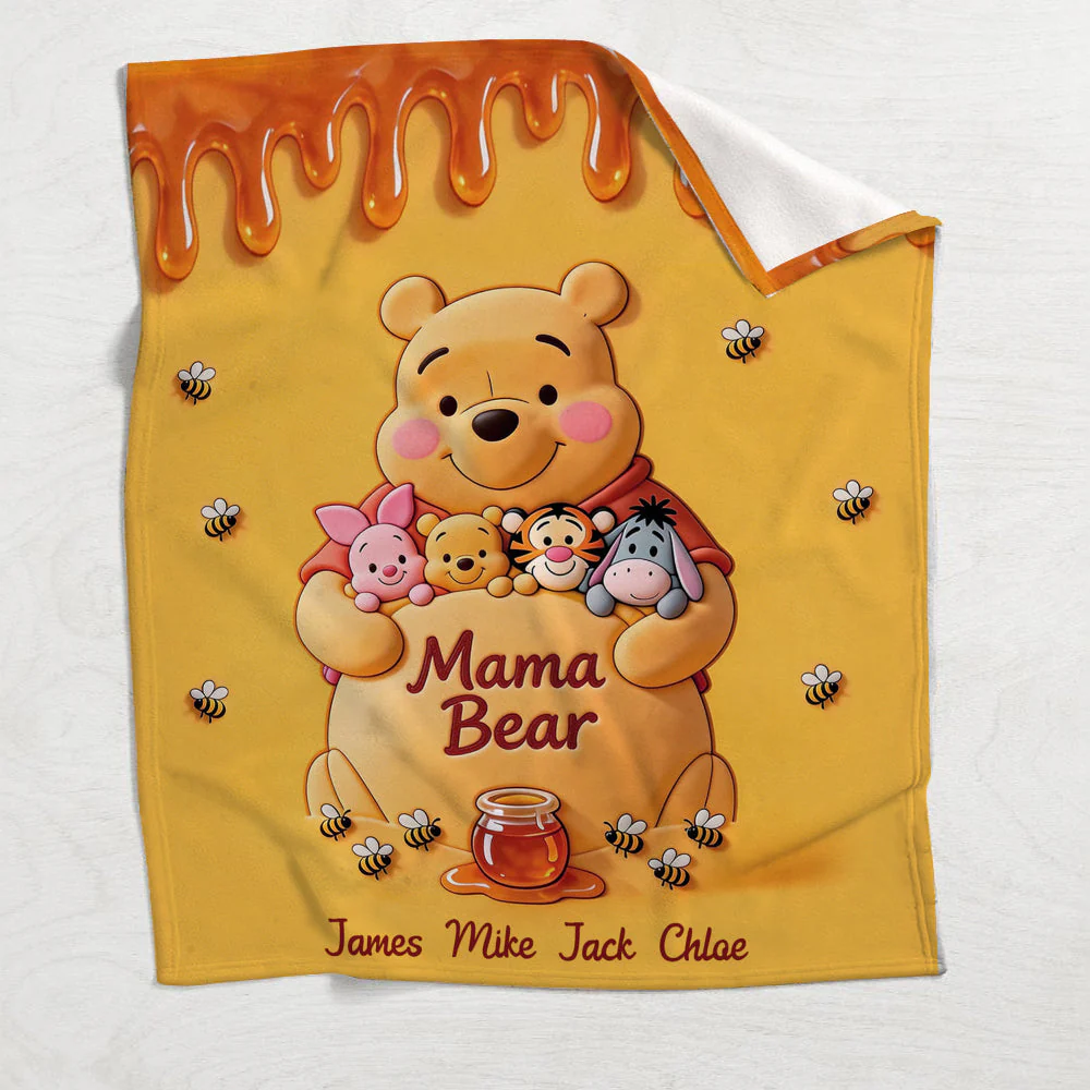 DSNY Honey Mama Bear - Personalized Blanket - Gift For Mom, Movie Fans NL122 - Image 4