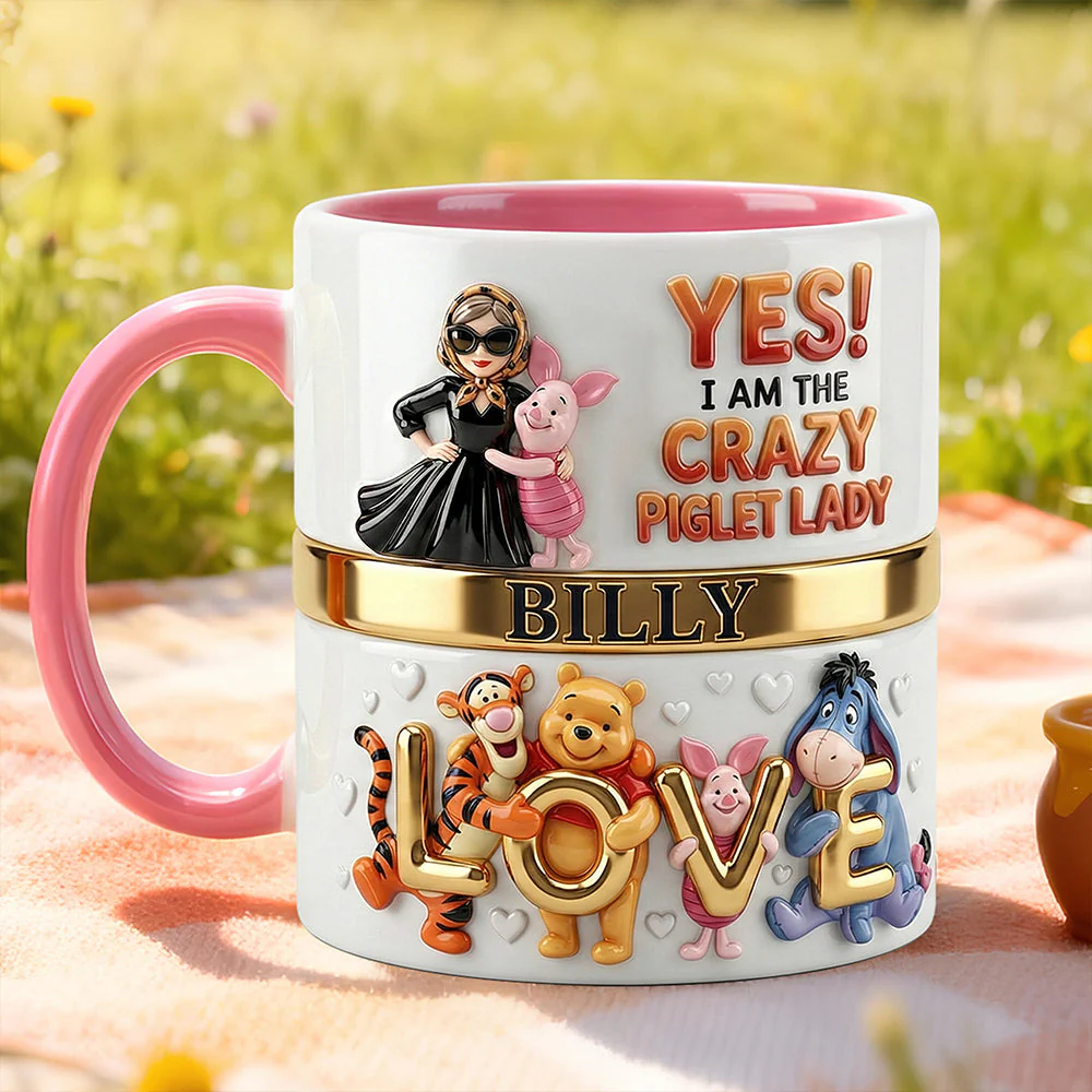 DSNY I Am The Crazy Honey Bear Lady - Personalized Accent Mug - Gift For Her, Movie Fans NL122 - Image 2