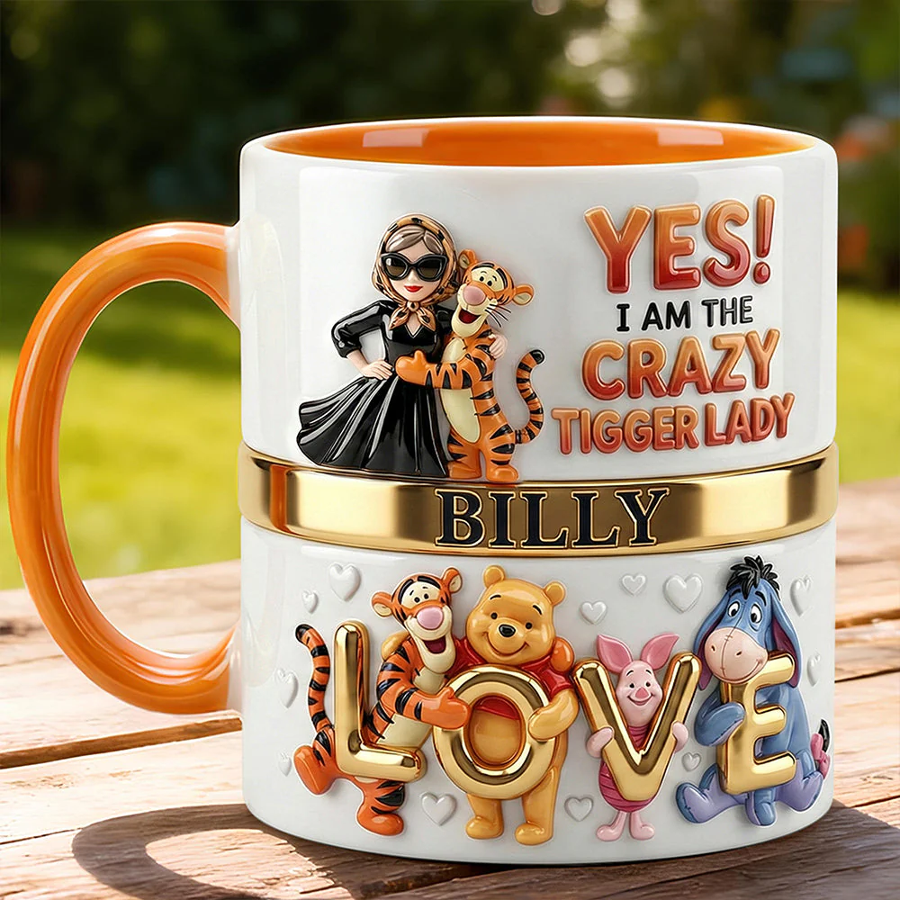 DSNY I Am The Crazy Honey Bear Lady - Personalized Accent Mug - Gift For Her, Movie Fans NL122 - Image 3