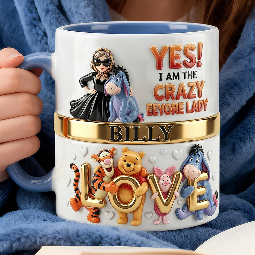 DSNY I Am The Crazy Honey Bear Lady - Personalized Accent Mug - Gift For Her, Movie Fans NL122 - Image 4