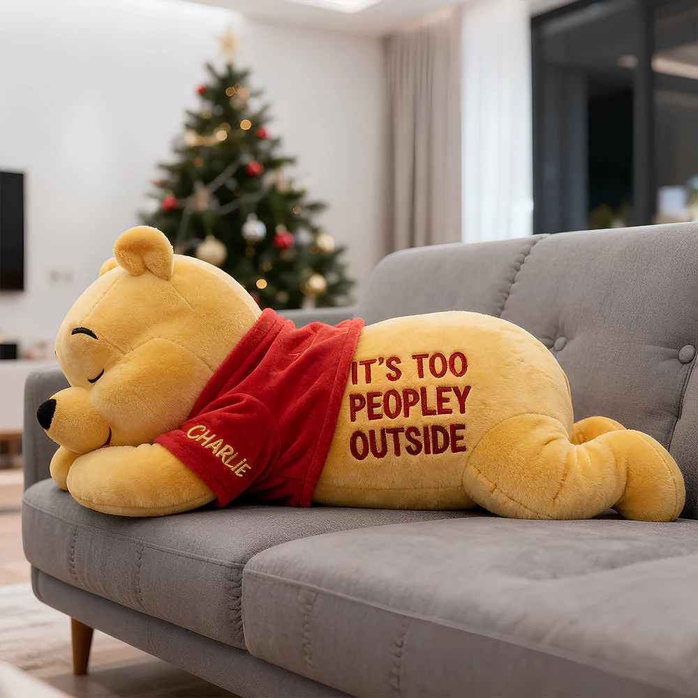DSNY Honey Bear It's Too Peopley Outside - Personalized Custom Shape Pillow - Christmas Gift For Fan Movies | HH01 - Image 2