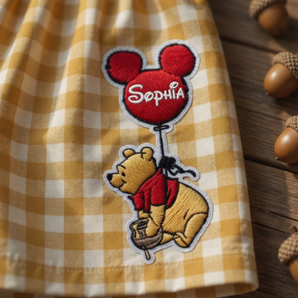 DSNY Just Loves Honey Bear And Friends - Personalized Embroidery Gingham Short - Summer Gift For Her HH01 - Image 3