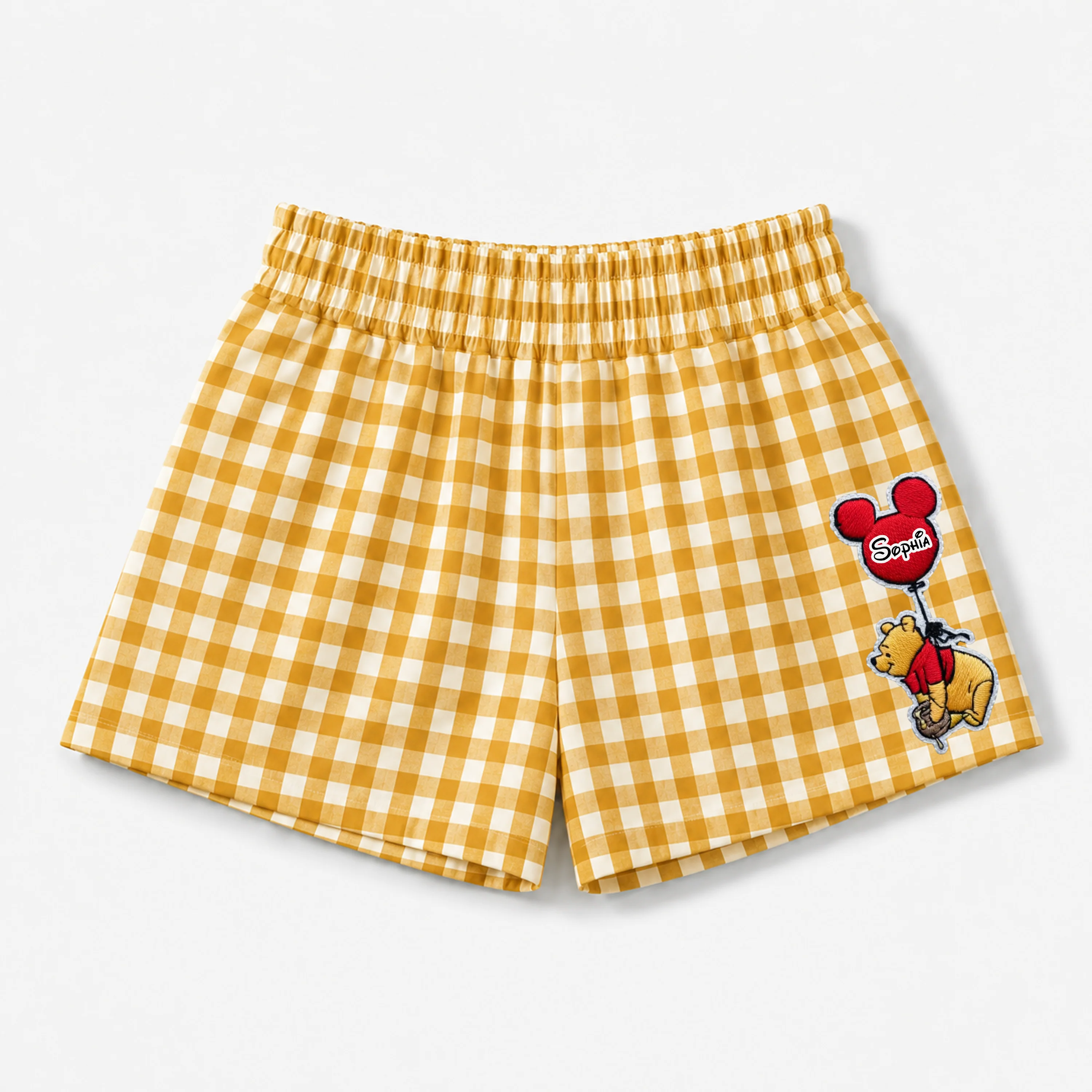 DSNY Just Loves Honey Bear And Friends - Personalized Embroidery Gingham Short - Summer Gift For Her HH01 - Image 5