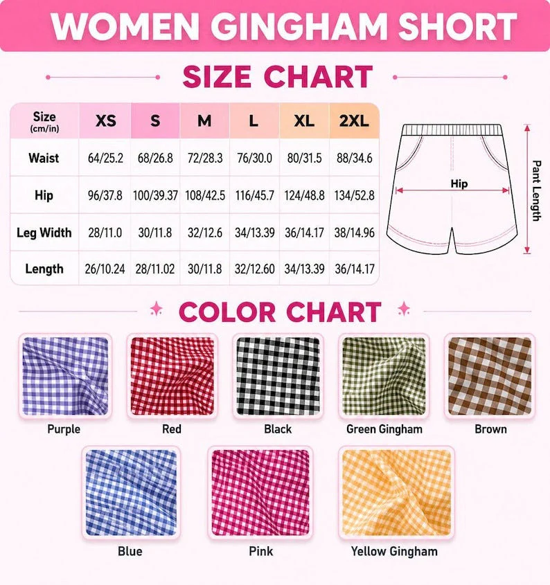 DSNY Just Loves Honey Bear And Friends - Personalized Embroidery Gingham Short - Summer Gift For Her HH01 - Image 9