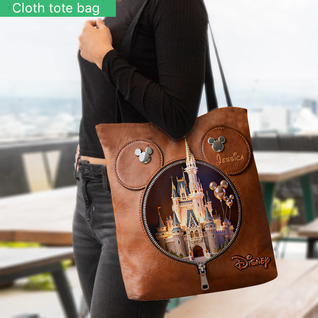 DSNY Just Loves Magic Castle - Personalized Tote Bag - Gift For Her, Movie Fans - Image 2