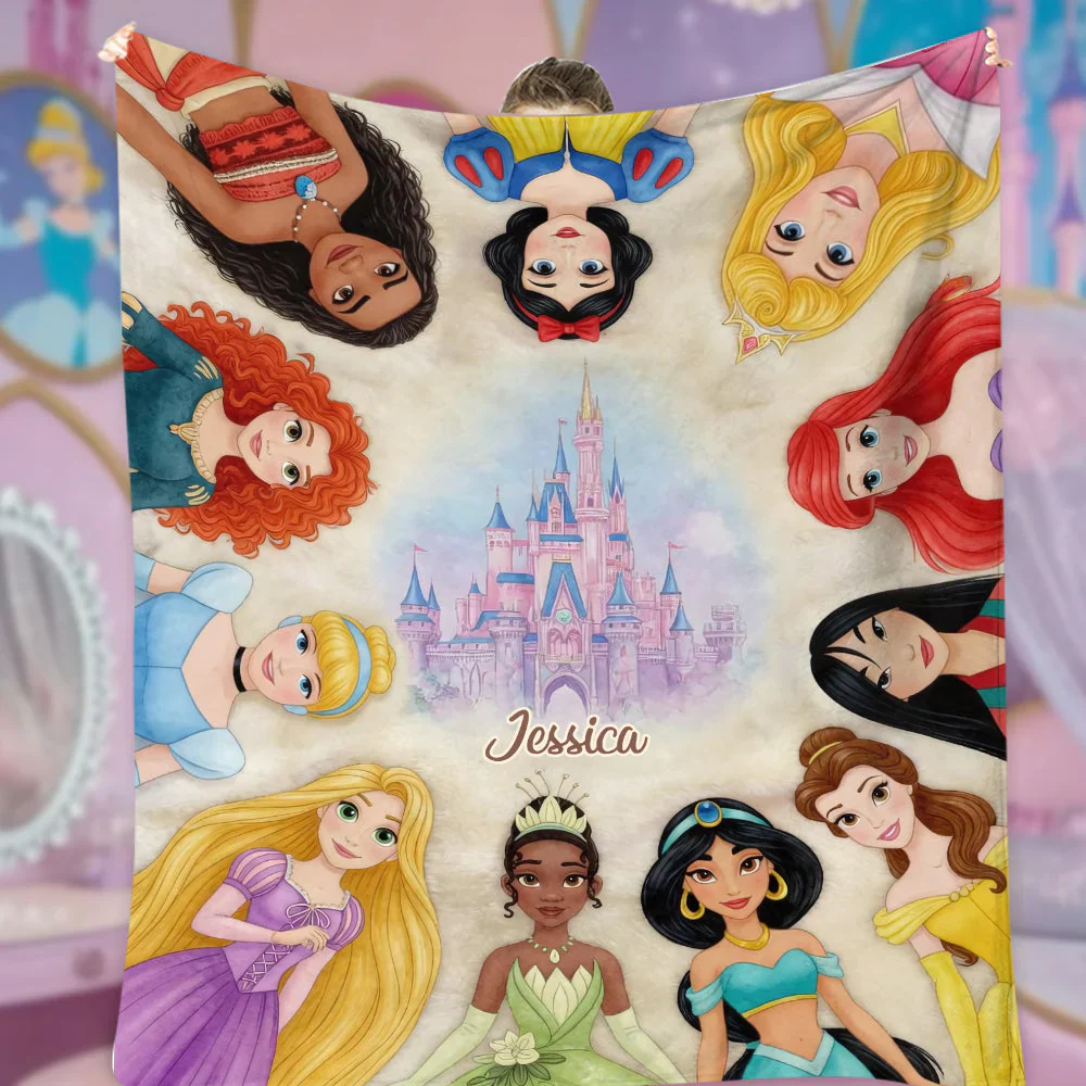 DSNY Just Loves Princess - Personalized Blanket - Gift For Kid