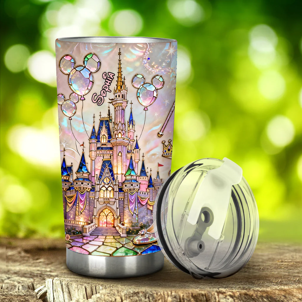 DSNY Magical Castle - Personalized Tumbler - Gift For Her, Fan Movies HH01 - Image 3