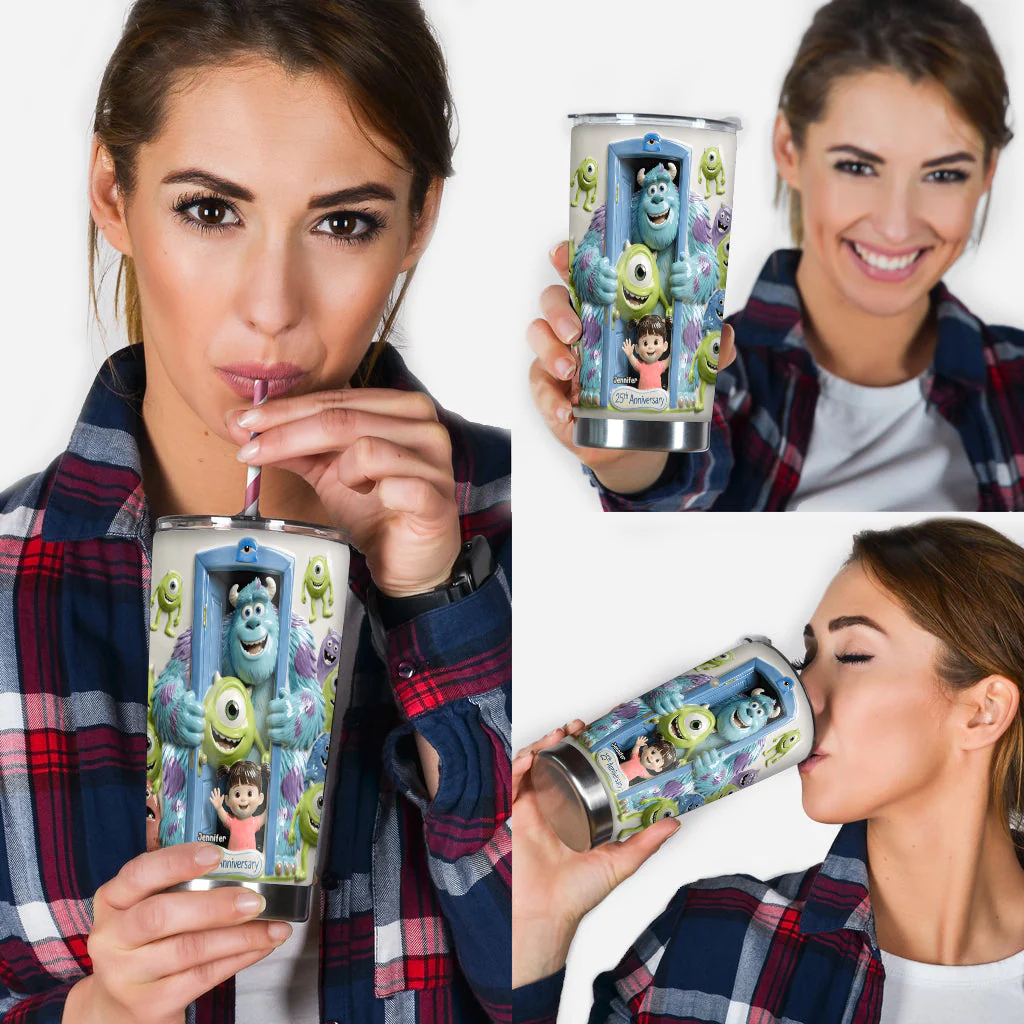 DSNY Monsters Company 25th Anniversary - Personalized Tumbler - Gift For Fan Movies HH01 - Image 4