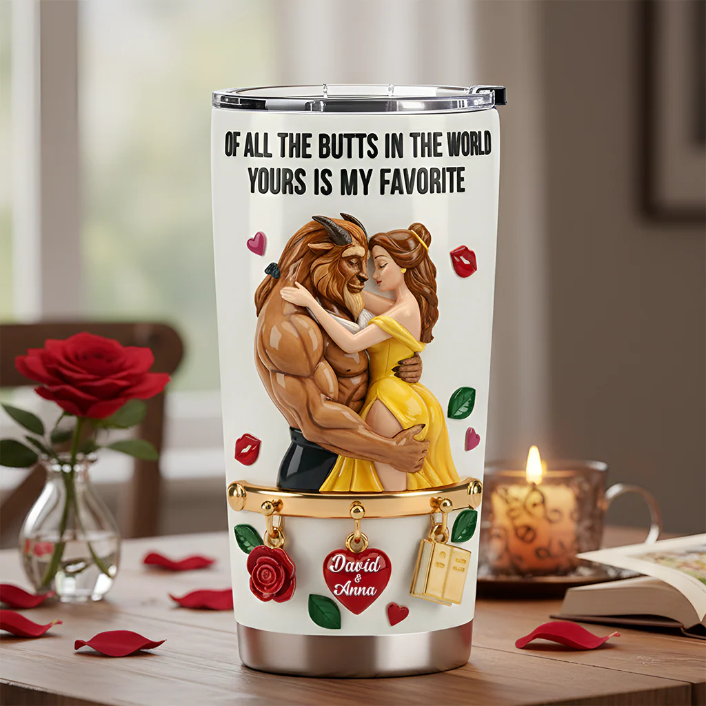 DSNY Of All The Butts Yours Is My Favorite - Personalized Tumbler - Gift For Couples, Movie Fans NL122 - Image 2
