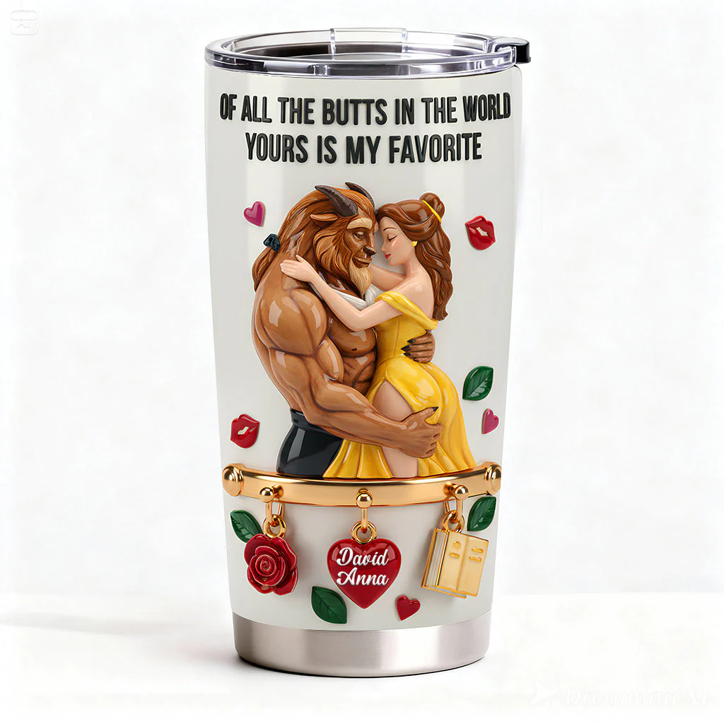 DSNY Of All The Butts Yours Is My Favorite - Personalized Tumbler - Gift For Couples, Movie Fans NL122 - Image 5