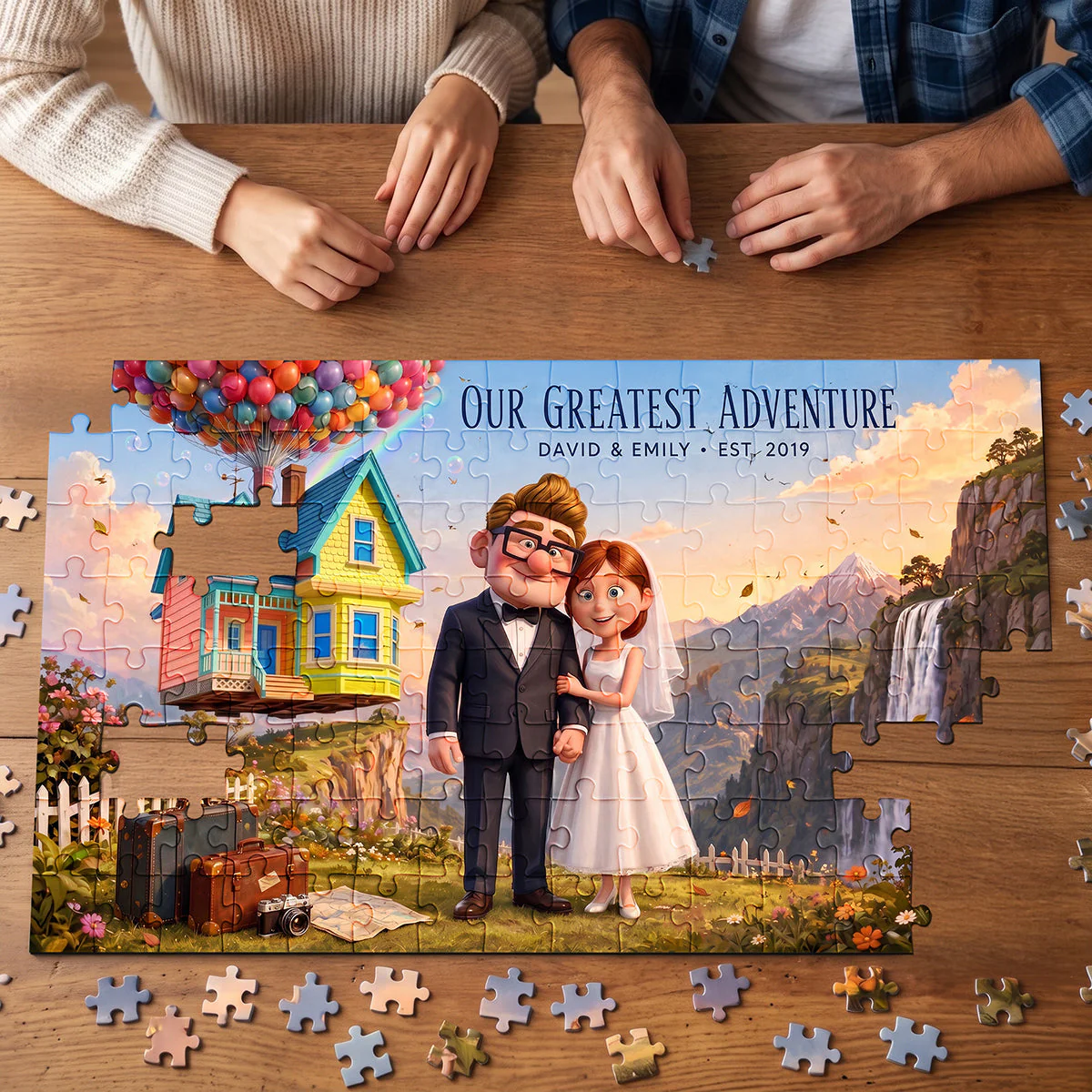 DSNY Our Greatest Adventure - Personalized Puzzle - Gift For Couples, Movie Fans - Image 2