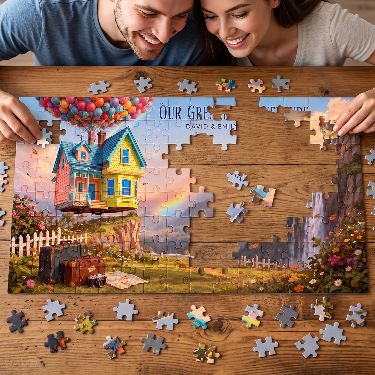 DSNY Our Greatest Adventure - Personalized Puzzle - Gift For Couples, Movie Fans - Image 3