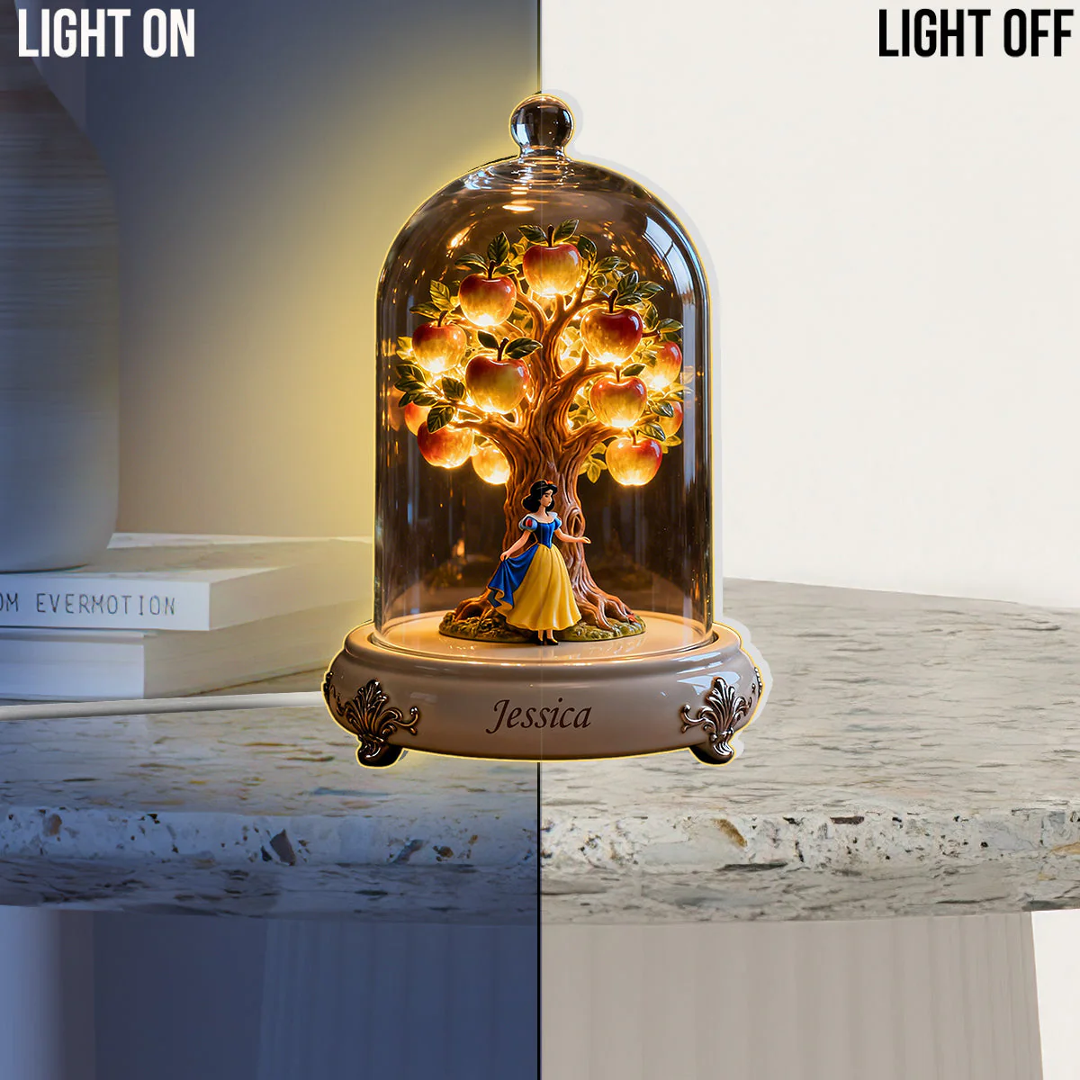 DSNY Princess - Personalized Custom Shaped Acrylic Light Box - Gift For Movie Fans NL122 - Image 3