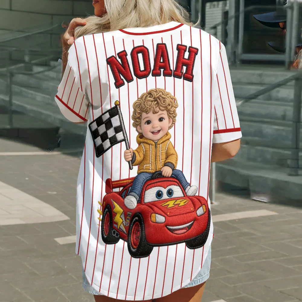 DSNY Racing Crew Custom Photo - Personalized Baseball Jersey - Gift For Kids, Back To School, Movie Fans - Image 2