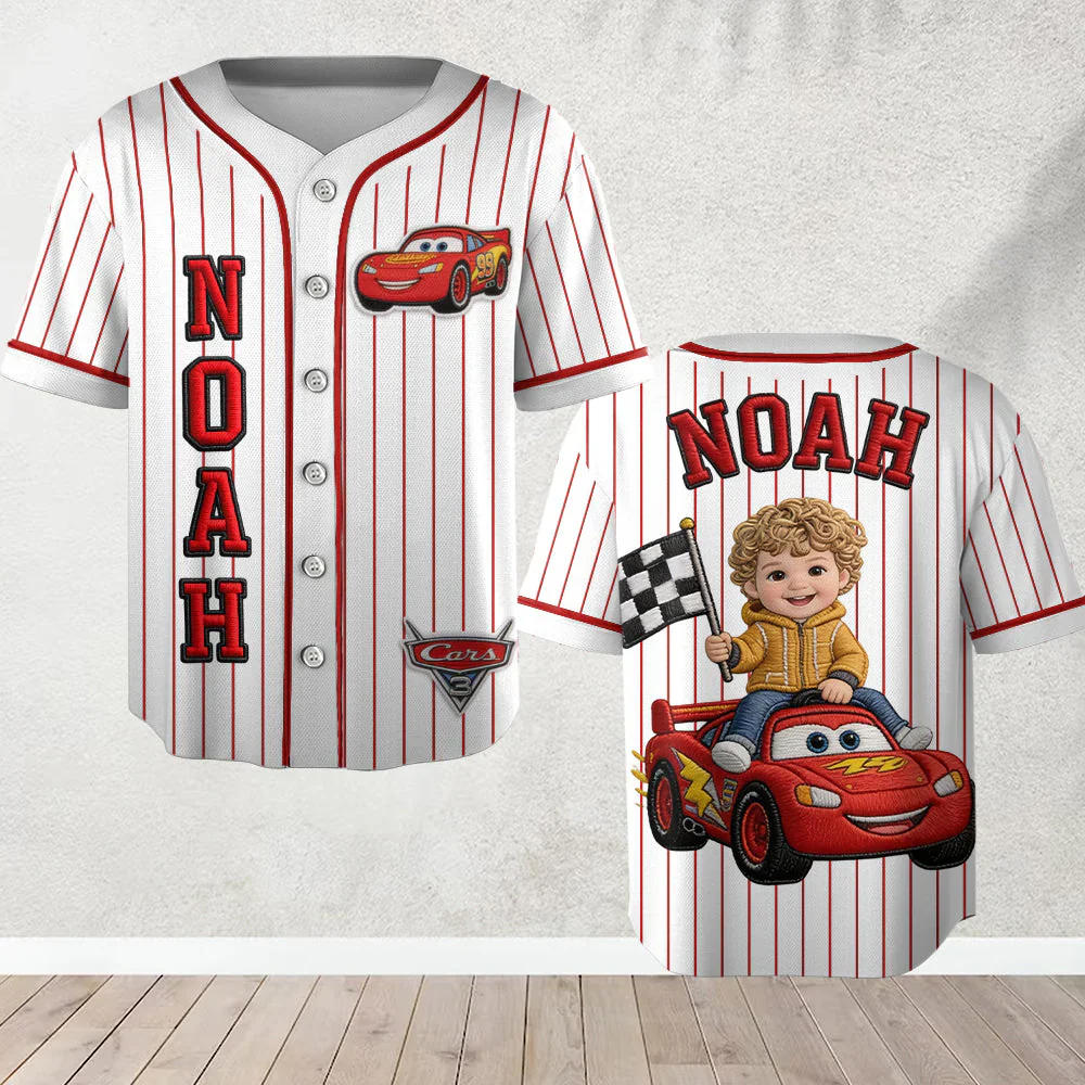 DSNY Racing Crew Custom Photo - Personalized Baseball Jersey - Gift For Kids, Back To School, Movie Fans - Image 3
