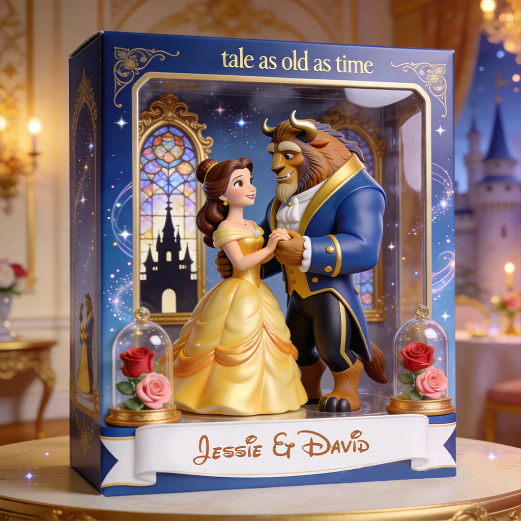 DSNY Tale As Old As Time - Personalized Acrylic Plaque - Gift For Couple, Fan Movies HH01