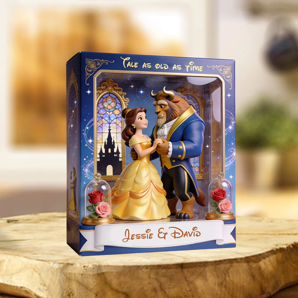 DSNY Tale As Old As Time - Personalized Acrylic Plaque - Gift For Couple, Fan Movies HH01 - Image 2