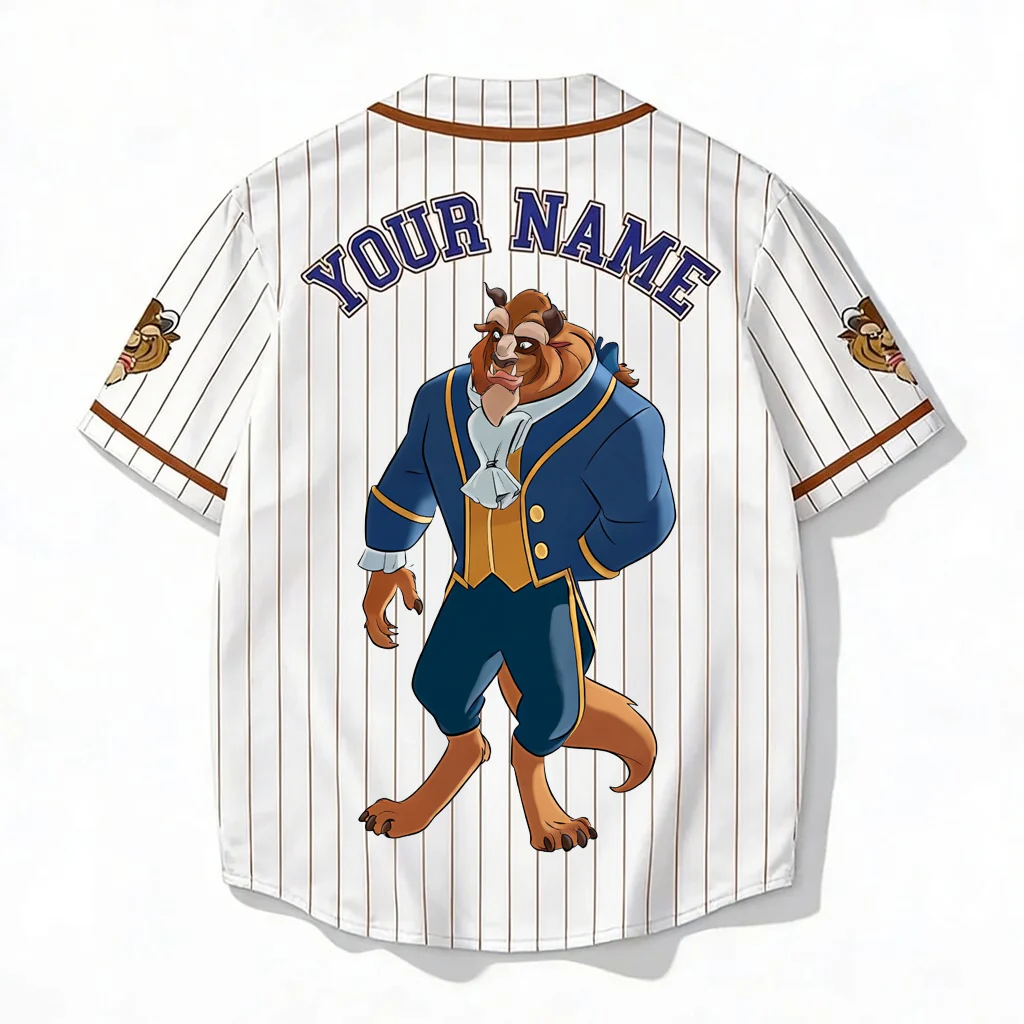 DSNY Tale As Old As Time - Personalized Baseball Jersey - Gift For Movie Fans, Couple HH01 - Image 7
