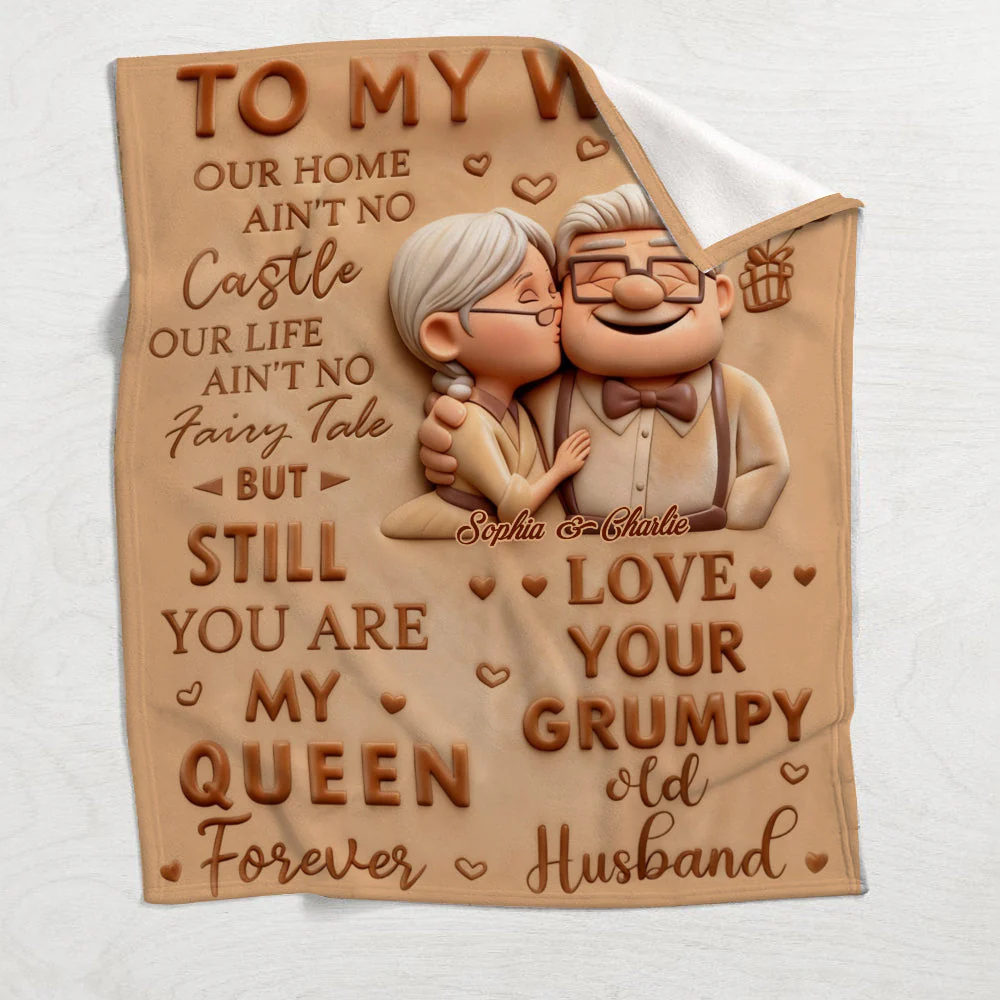DSNY To My Wife, To My Husband - Personalized Blanket - Gift For Couple, Fan Movies HH01 - Image 4