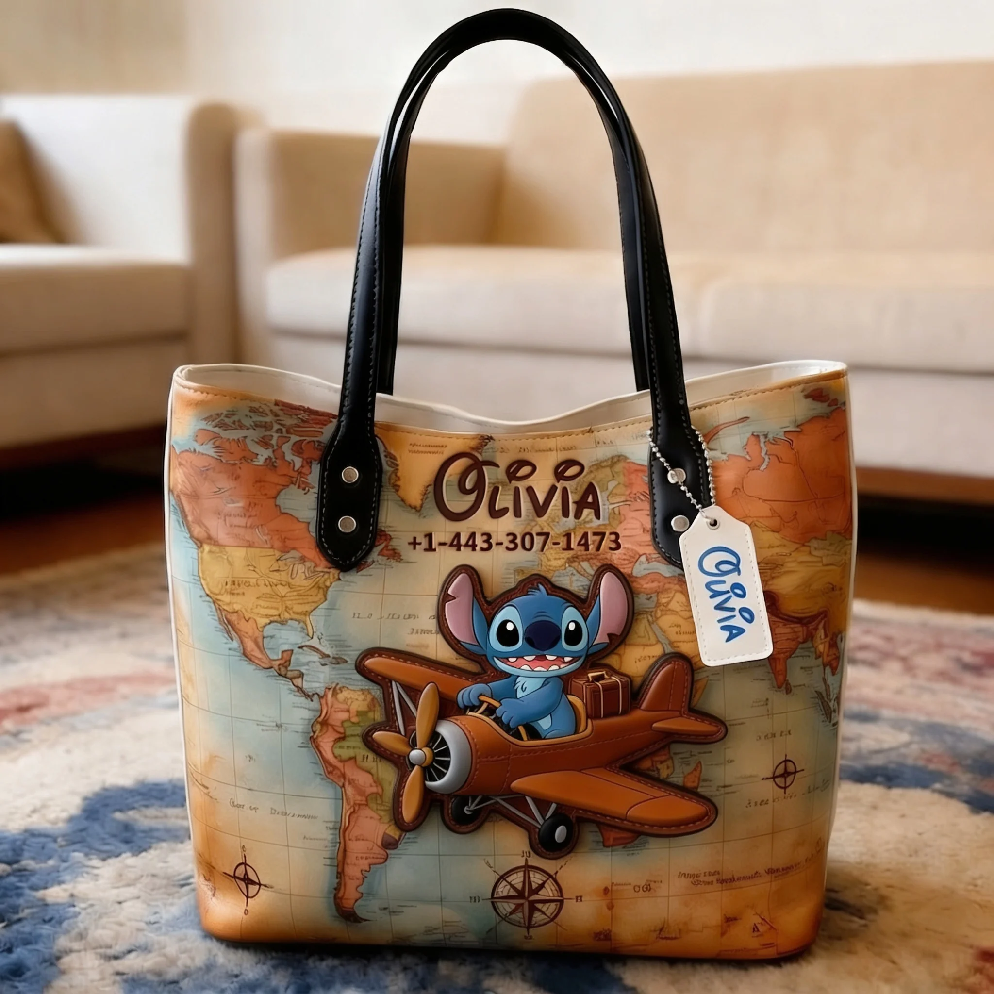 DSNY Traveling With Honey Friend - Personalized Tote Bag - Gift For Movie Fans - Image 2