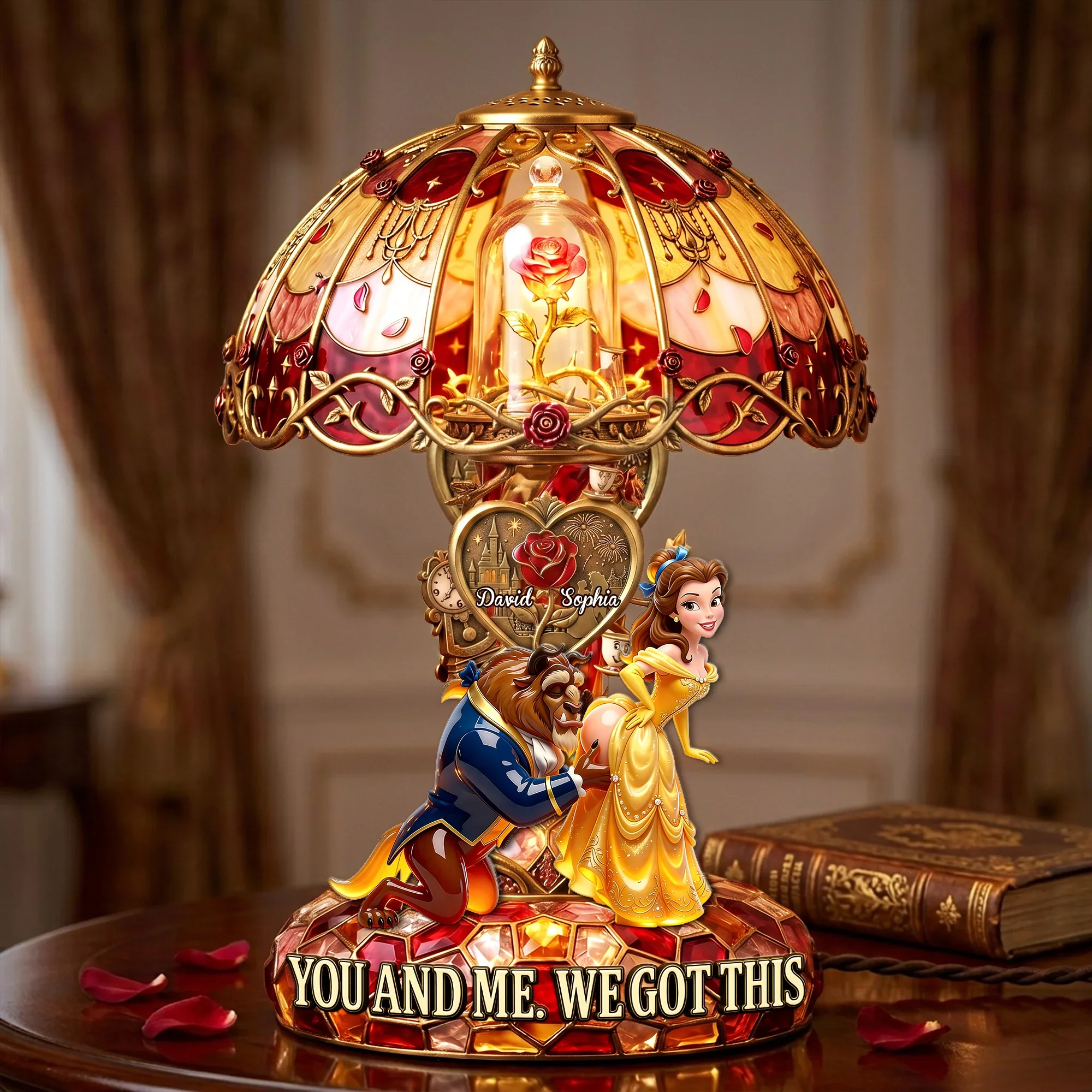 DSNY You And Me We Got This - Personalized Acrylic Light Box - Gift For Couples, Movie Fans - Image 2
