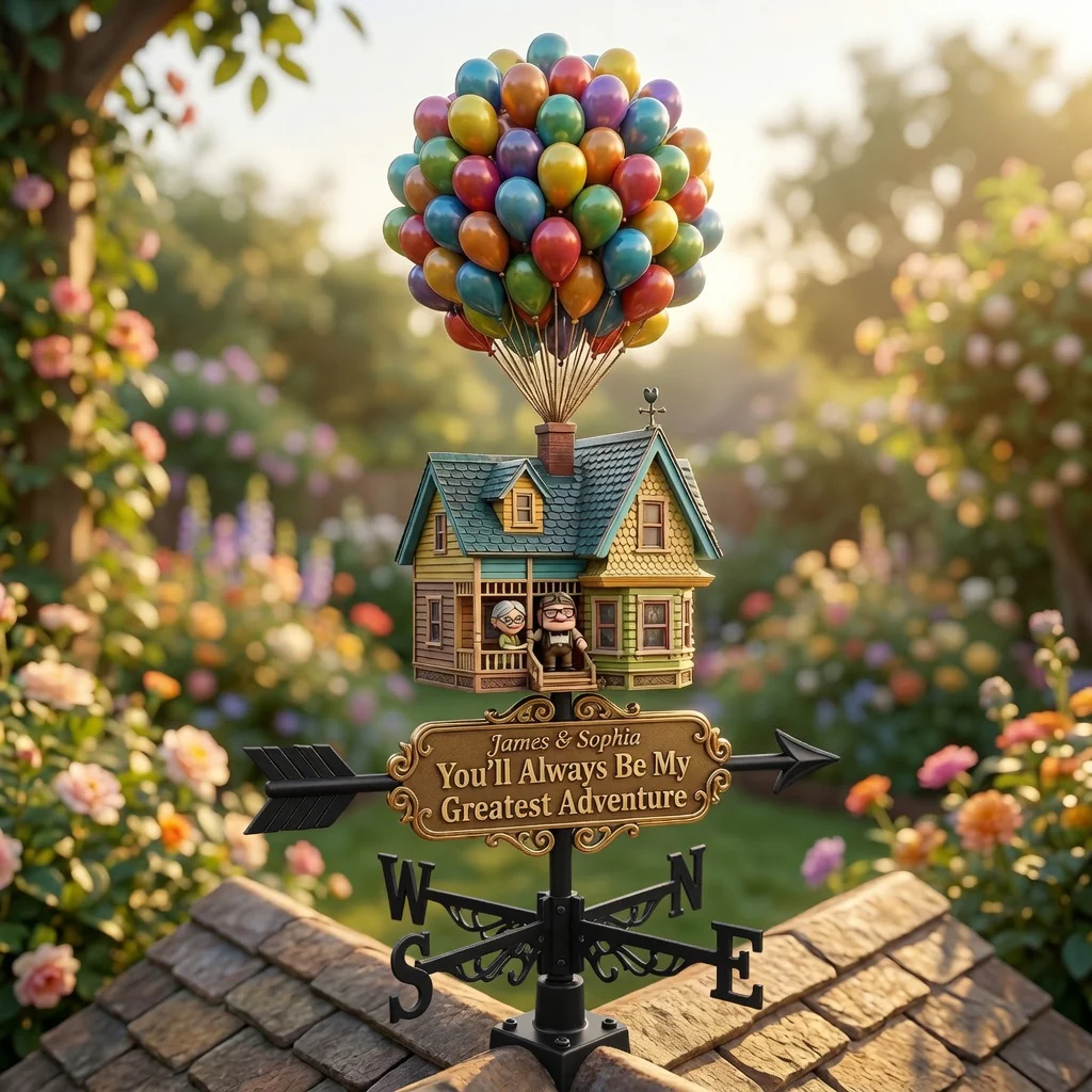 DSNY You Will Always Be My Greatest Adventure - Personalized Weather Vane - Gift For Family, Couples, Movie Fans - Image 3