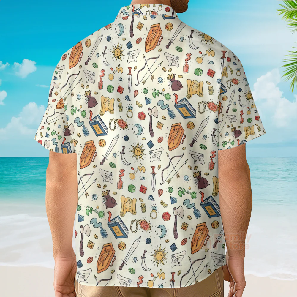 Dungeon And Dragon, DnD DM Master Hawaiian Shirt - Image 5