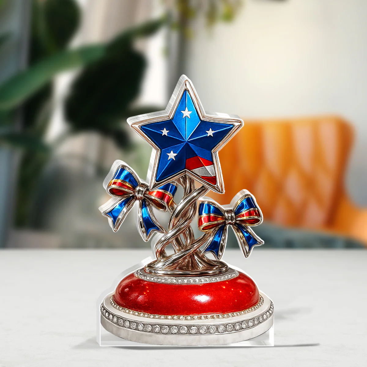 Each Star Holds A Piece Of My Heart - Personalized Custom Shaped Squared Acrylic Plaque - Image 5
