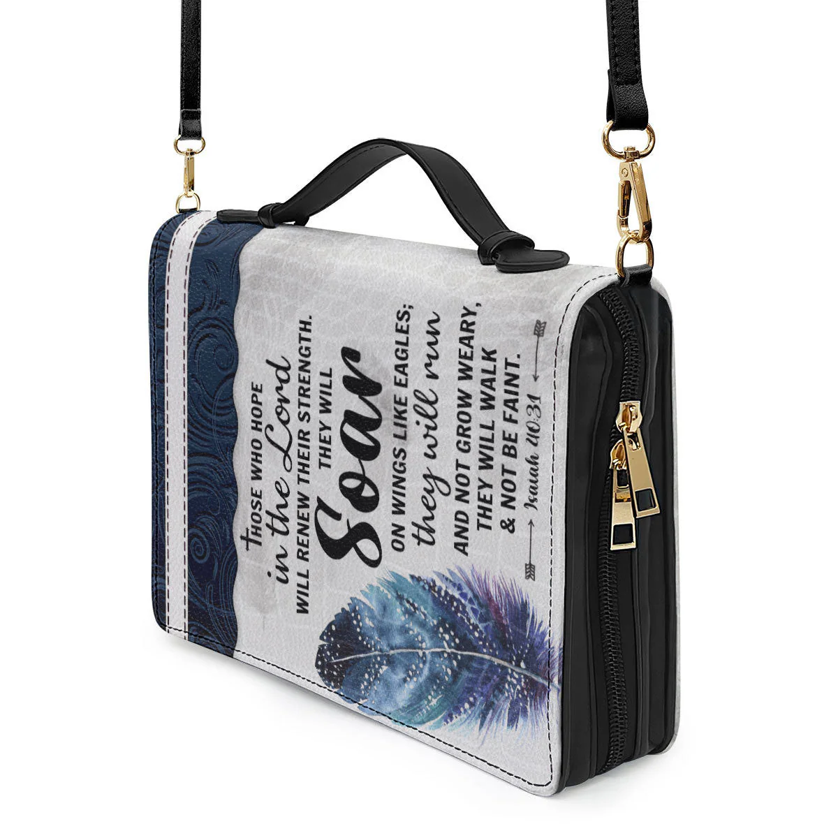 Eagle Those Who Hope In The Lord Will Renew Their Strength - Scripture Gifts For Women Of God - Personalized Bible Covers - AT4081452 - Image 5