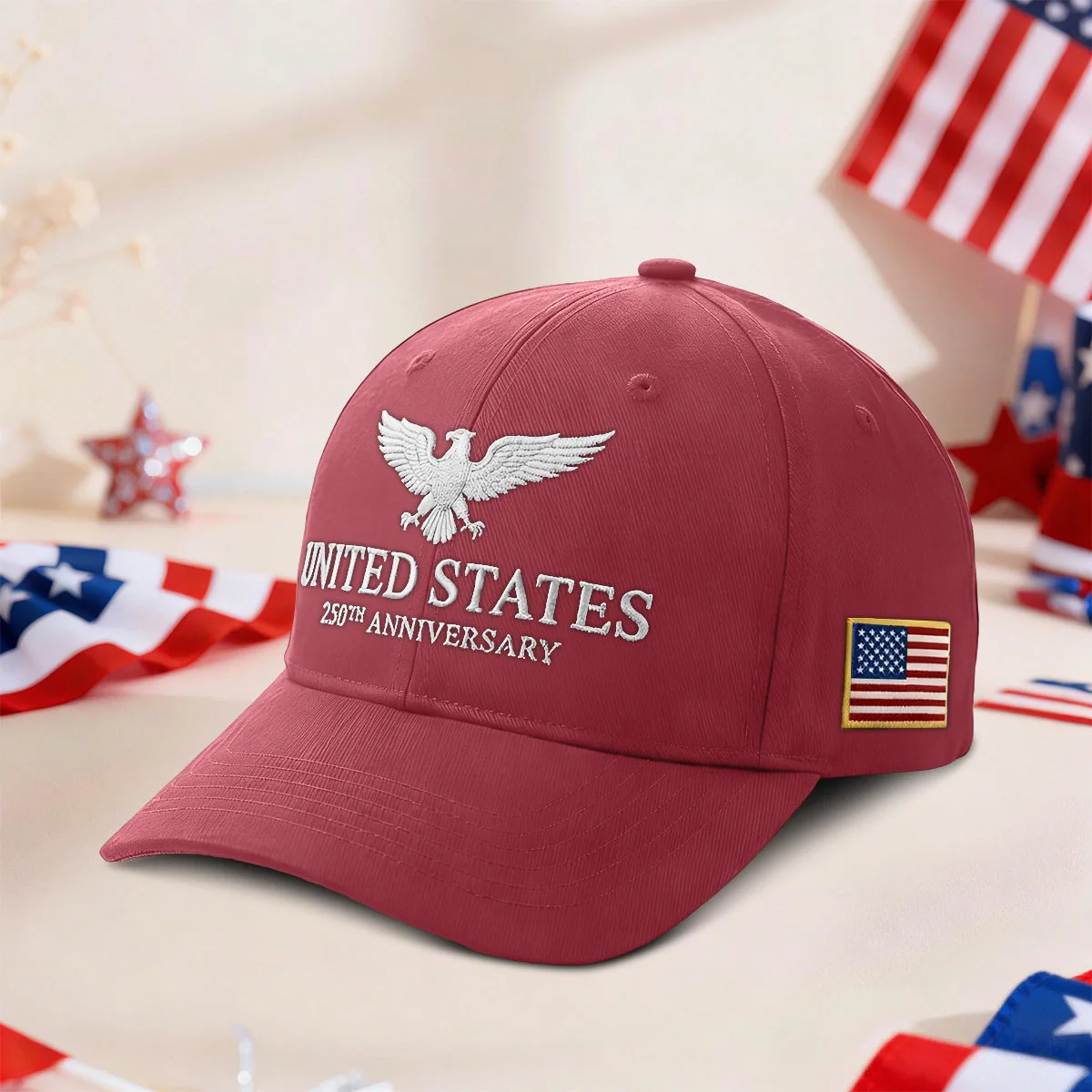 Eagle United States 250th Anniversary - Embroidered Cap - Gift For Patriotic | HN02 - Image 6