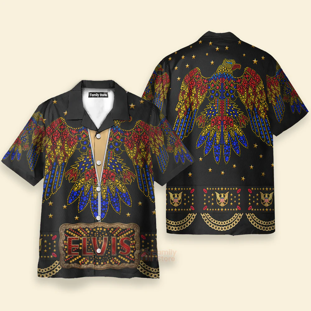 Elvis Aloha Black  - Costume Cosplay Hoodie Sweatshirt Sweatpants CSELV010 - Image 7