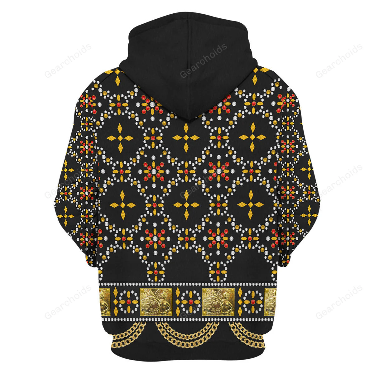 Elvis Black Conquistador Costume Black - Costume Cosplay Hoodie Sweatshirt Sweatpants CSELV015 - Image 4