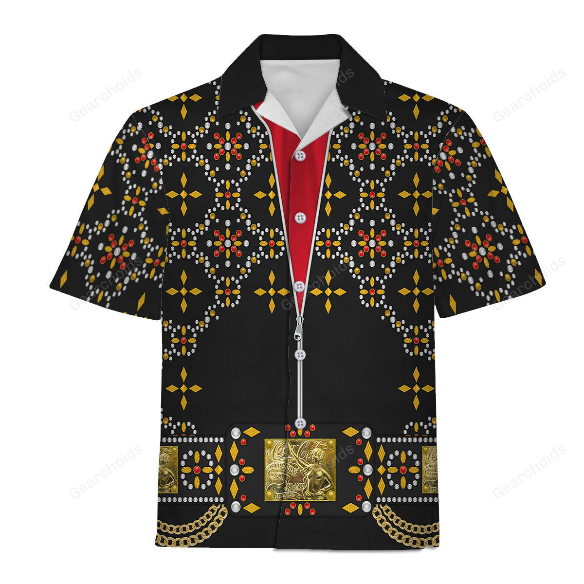 Elvis Black Conquistador Costume Black - Costume Cosplay Hoodie Sweatshirt Sweatpants CSELV015 - Image 9