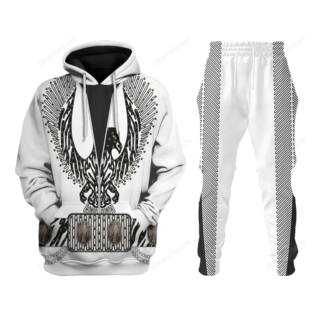 Elvis Black Phoenix Suit - Costume Cosplay Hoodie Sweatshirt Sweatpants CSELV034