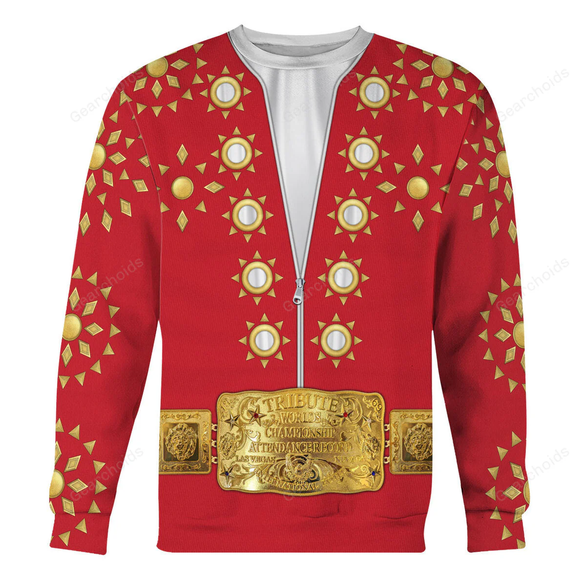Elvis Burning Love Costume Red - Costume Cosplay Hoodie Sweatshirt Sweatpants CSELV014 - Image 10
