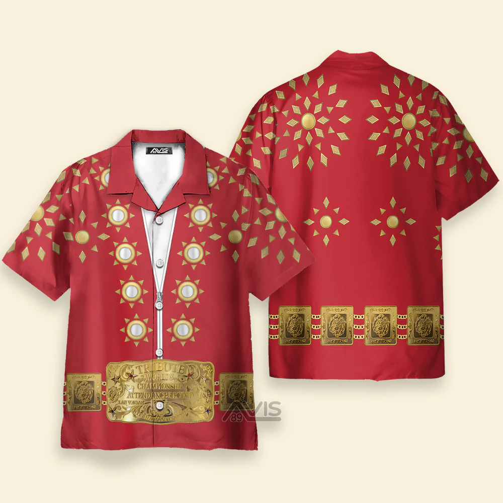 Elvis Burning Love Costume Red - Costume Cosplay Hoodie Sweatshirt Sweatpants CSELV014 - Image 4