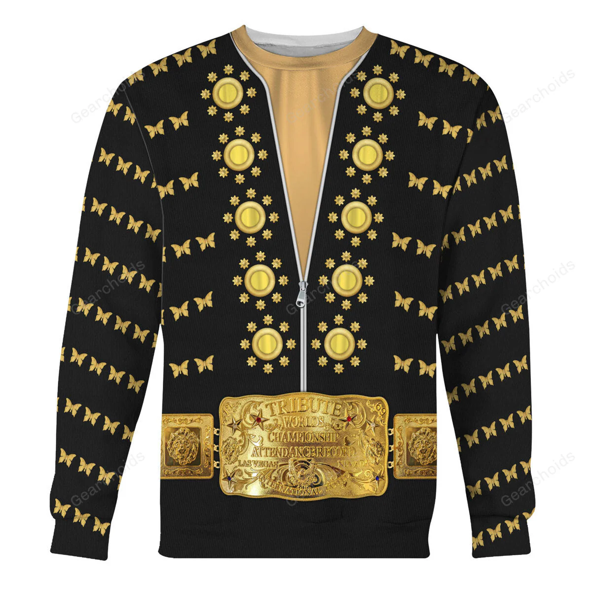 Elvis Butterfly Black - Costume Cosplay Hoodie Sweatshirt Sweatpants CSELV026 - Image 10