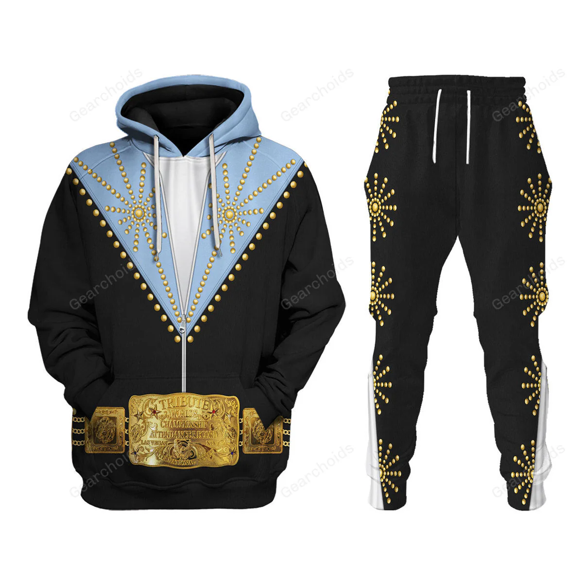 Elvis Cisco Blue - Costume Cosplay Hoodie Sweatshirt Sweatpants CSELV045