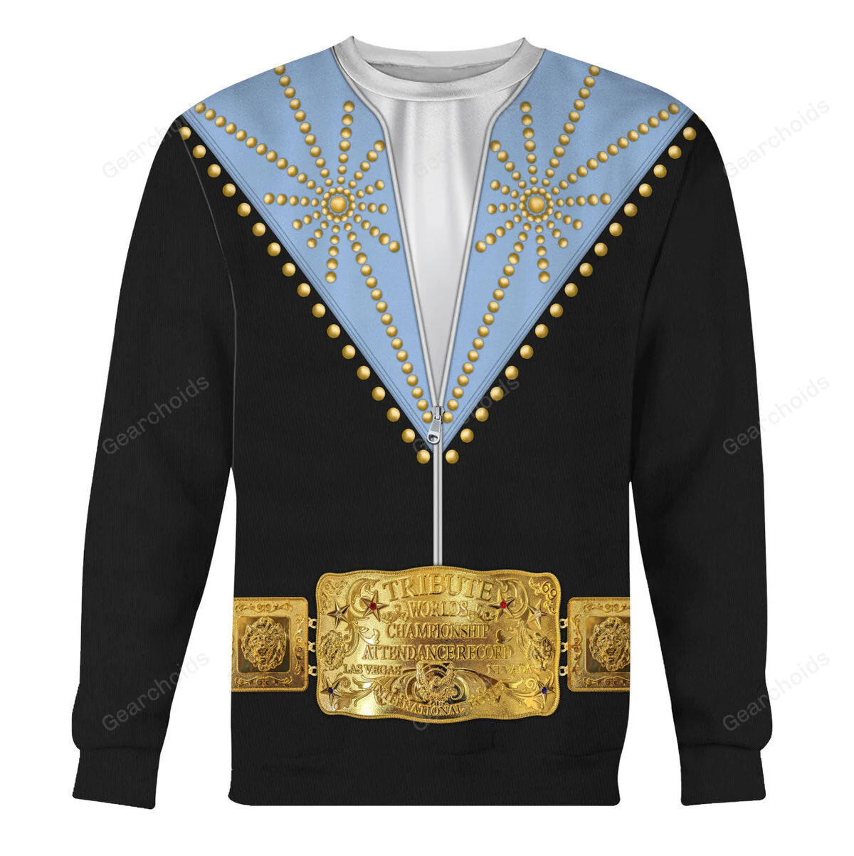 Elvis Cisco Blue - Costume Cosplay Hoodie Sweatshirt Sweatpants CSELV045 - Image 5