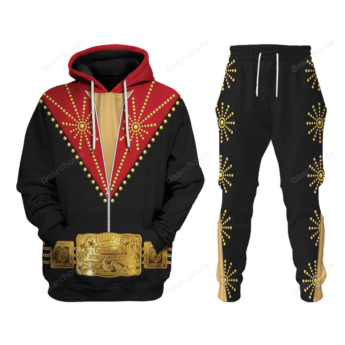 Elvis Cisco Red - Costume Cosplay Hoodie Sweatshirt Sweatpants CSELV048