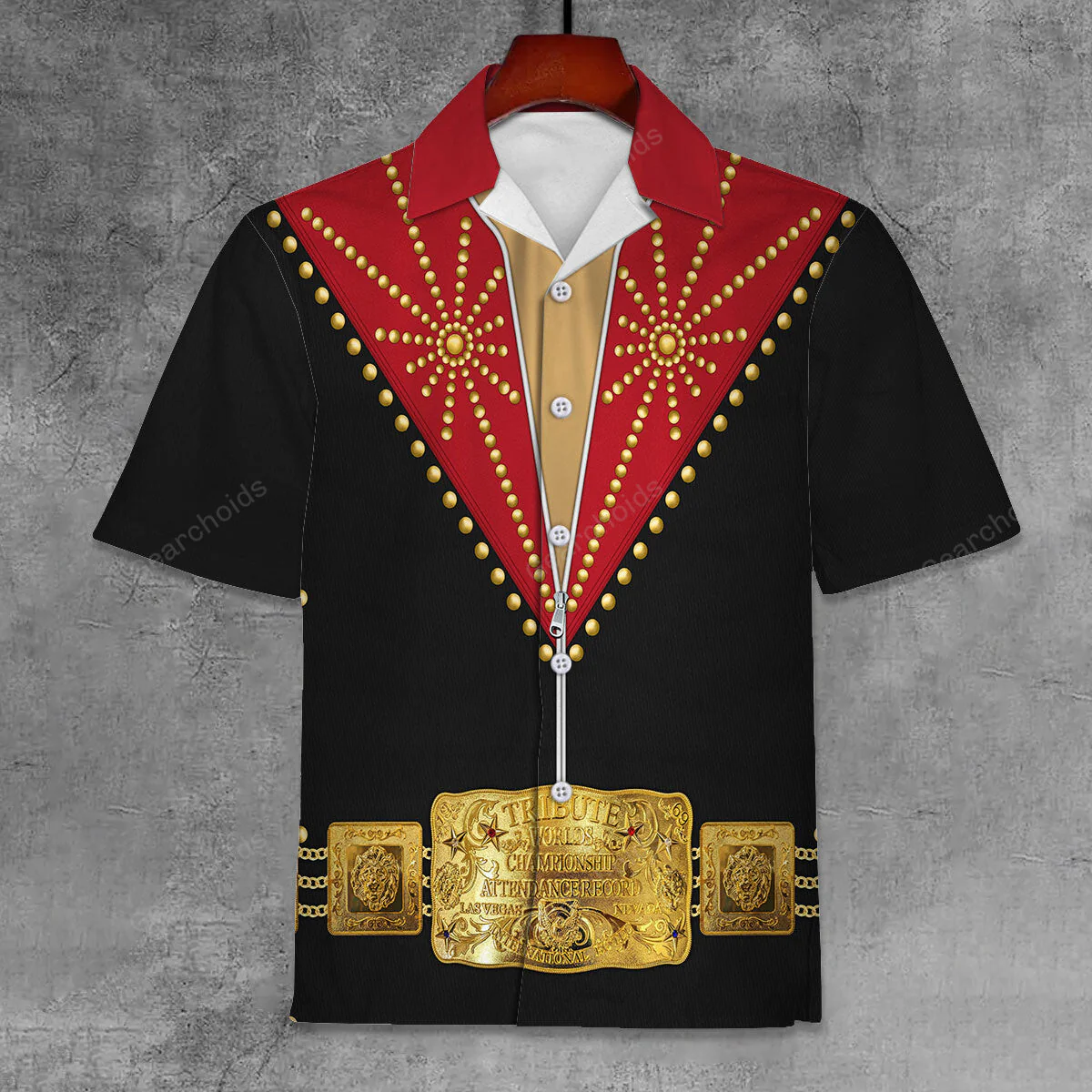 Elvis Cisco Red Costume - Hawaiian Shirt CSELV048