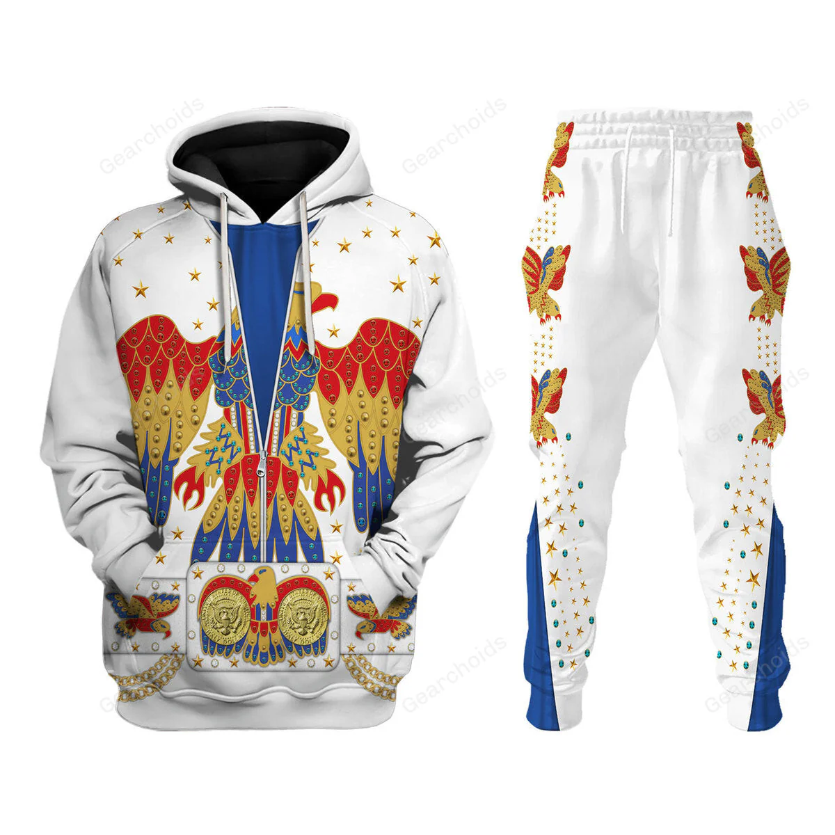 Elvis EAGLE - Costume Cosplay Hoodie Sweatshirt Sweatpants Hawaiian shirt Tshirt CSELV007