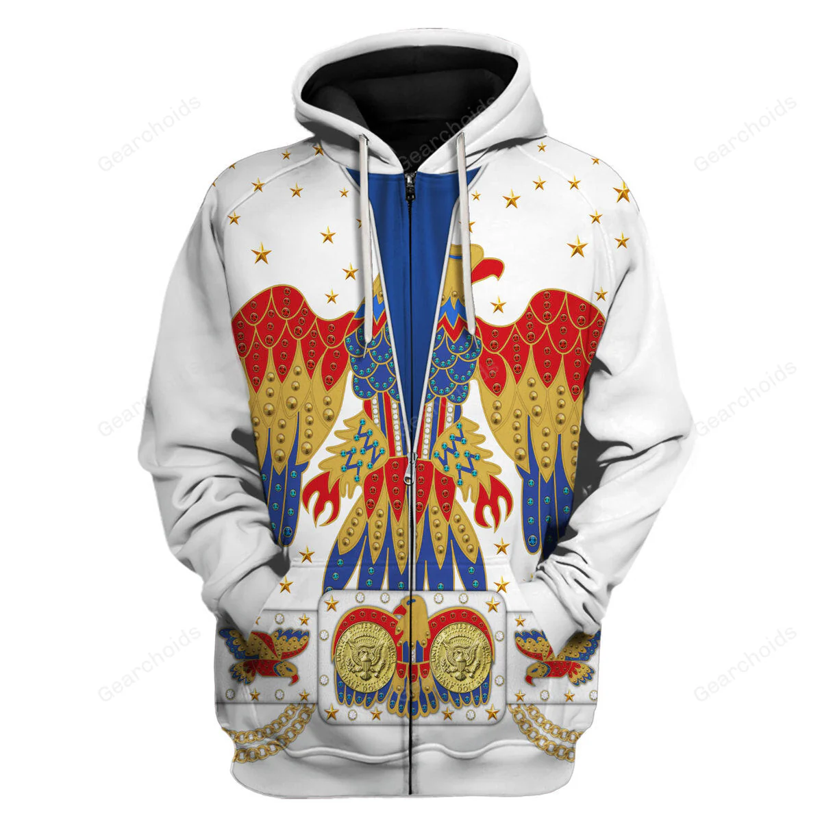 Elvis EAGLE - Costume Cosplay Hoodie Sweatshirt Sweatpants Hawaiian shirt Tshirt CSELV007 - Image 3