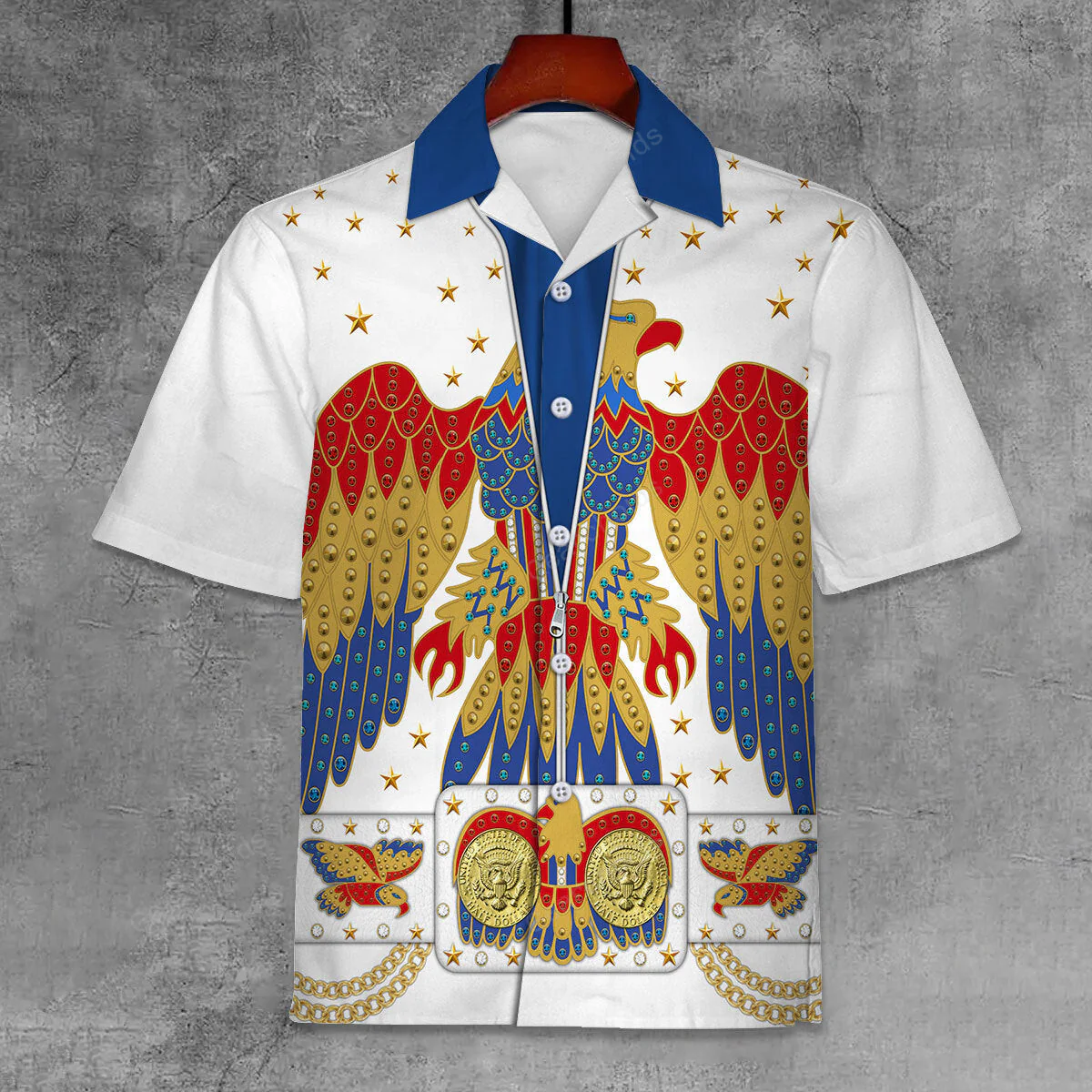 Elvis EAGLE - Costume Cosplay Hoodie Sweatshirt Sweatpants Hawaiian shirt Tshirt CSELV007 - Image 9