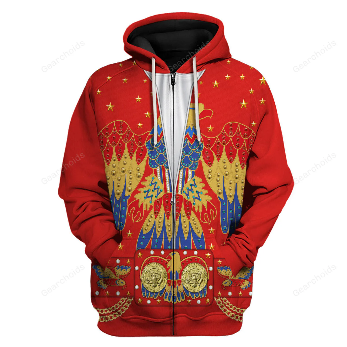 Elvis EAGLE Red - Costume Cosplay Hoodie Sweatshirt Sweatpants CSELV026 - Image 3
