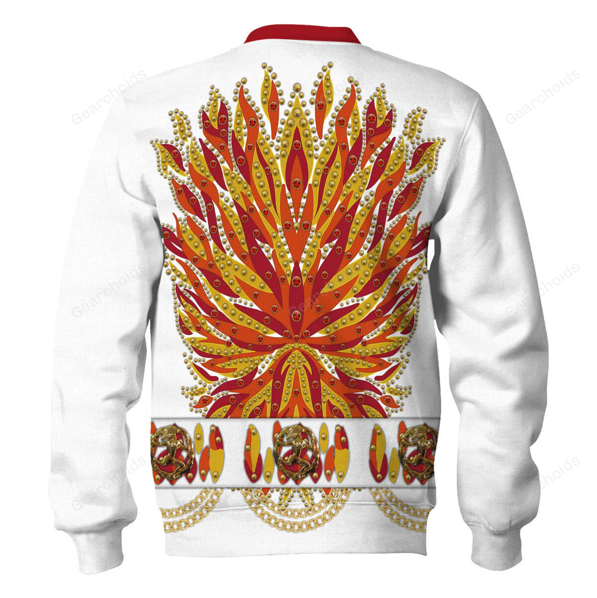 Elvis Flame Outfit - Costume Cosplay Hoodie Sweatshirt Sweatpants CSELV011 - Image 5