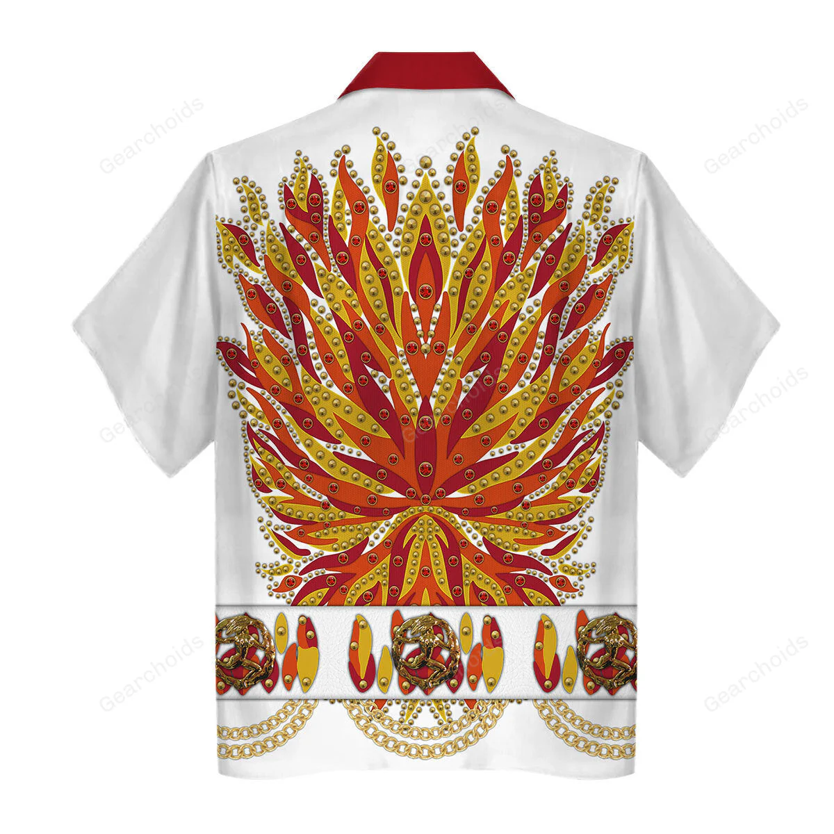 Elvis Flame Outfit - Costume Cosplay Hoodie Sweatshirt Sweatpants CSELV011 - Image 9