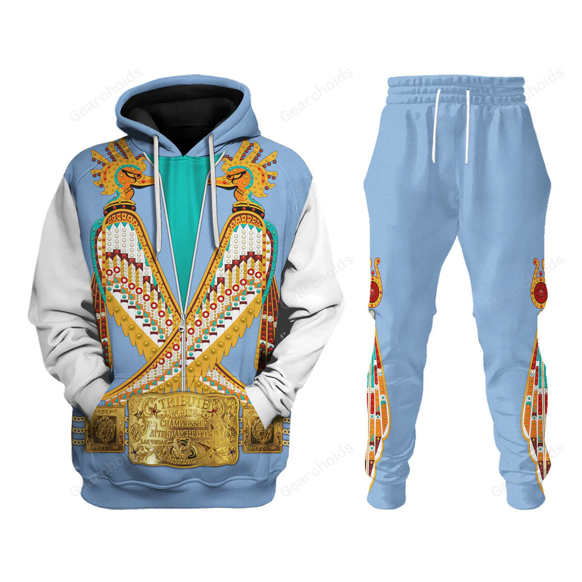 Elvis Prehistoric Bird Outfit - Costume Cosplay Hoodie Sweatshirt Sweatpants CSELV031